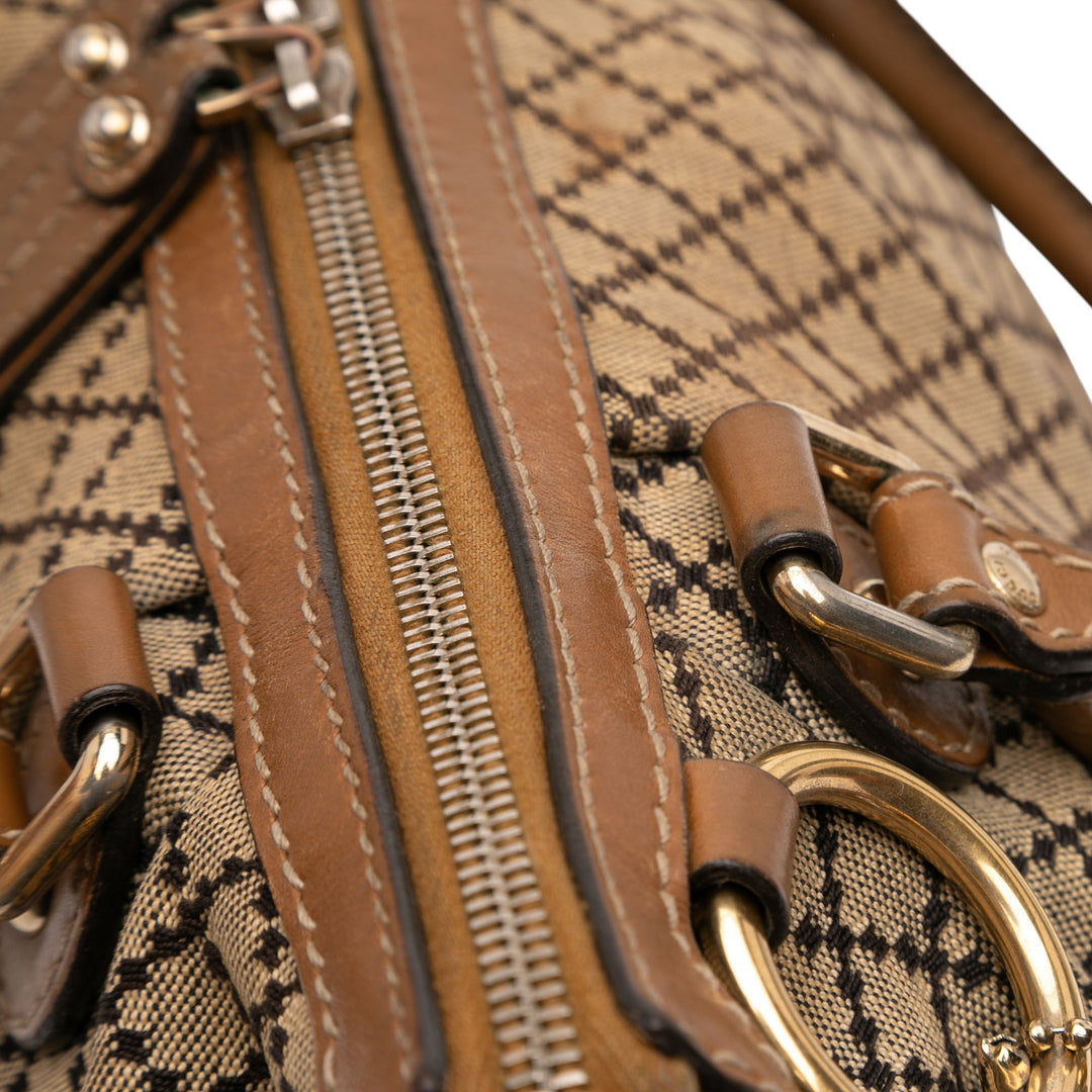 Gucci Diamante Toile Sukey Sac