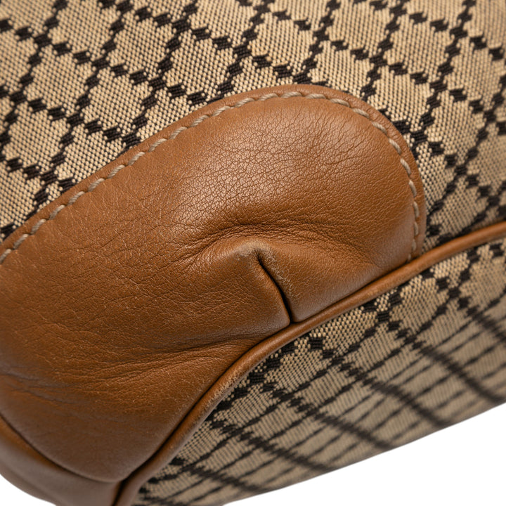 Gucci Diamante Toile Sukey Sac