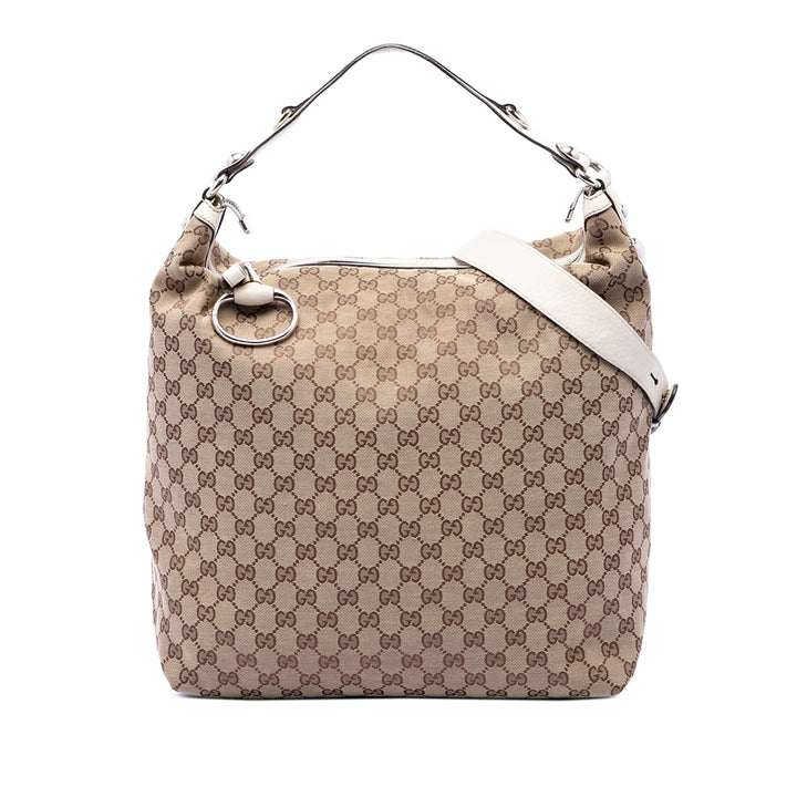 GG Icon Bit Hobo Beige