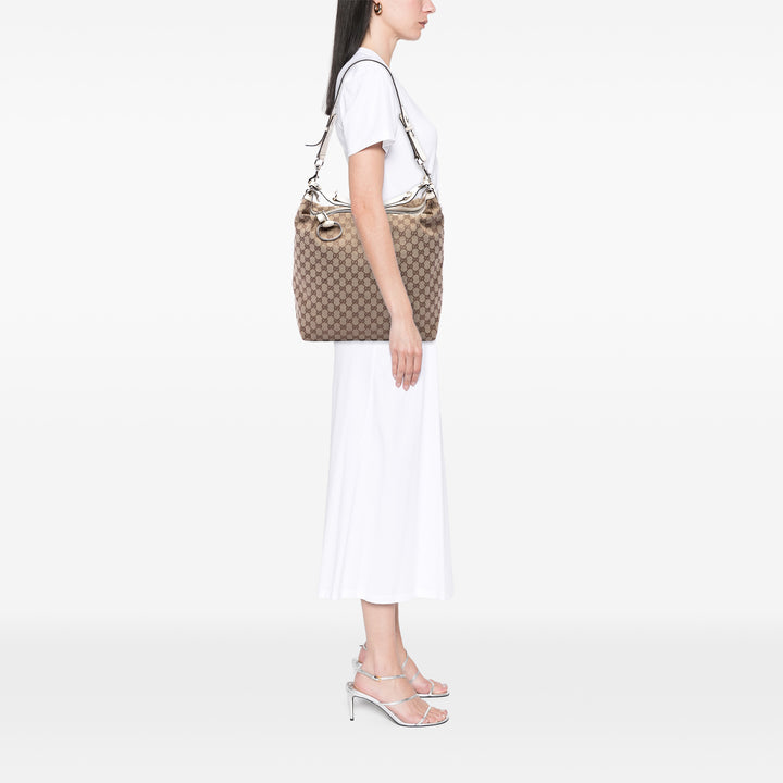 GG Icon Bit Hobo Beige