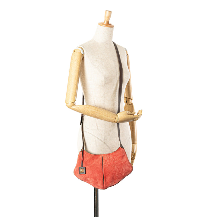 Suede Crossbody Red - Gaby Paris