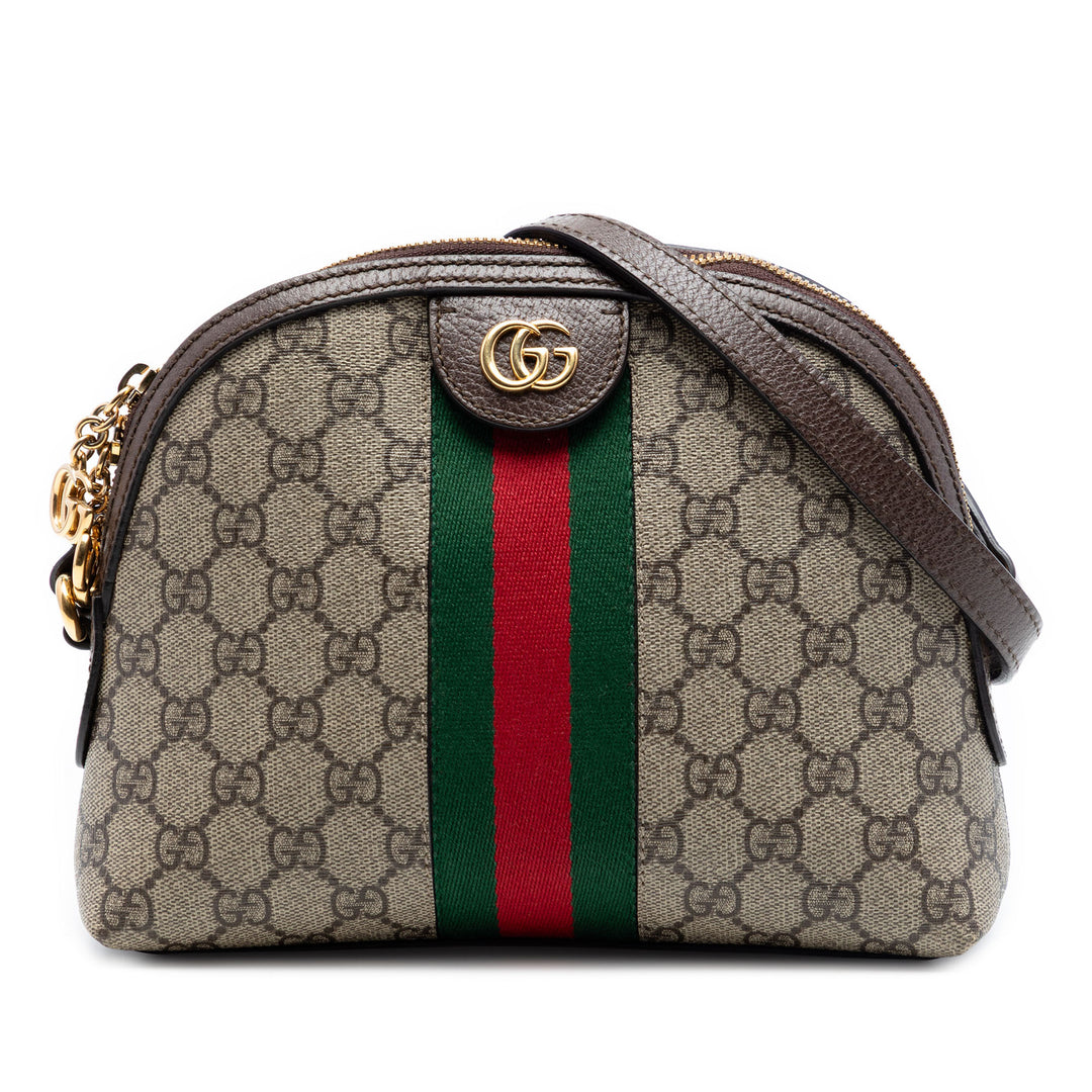 Web Ophidia Sac dôme Petit GG Supreme Beige