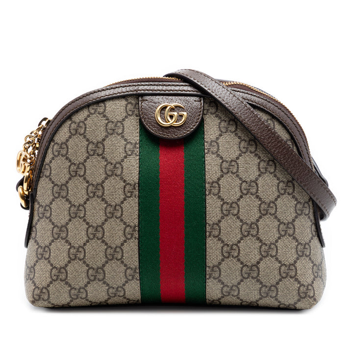 Web Ophidia Sac dôme Petit GG Supreme Beige
