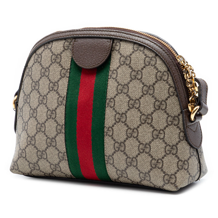 Web Ophidia Sac dôme Petit GG Supreme Beige