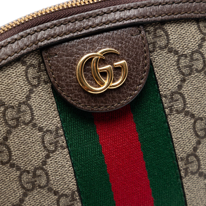 Web Ophidia Sac dôme Petit GG Supreme Beige