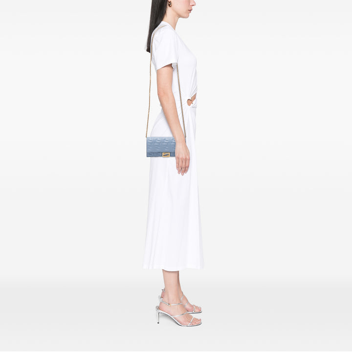 Fendi Zucca embossé Cuir Wallet on Chain – GABY PARIS Authentique