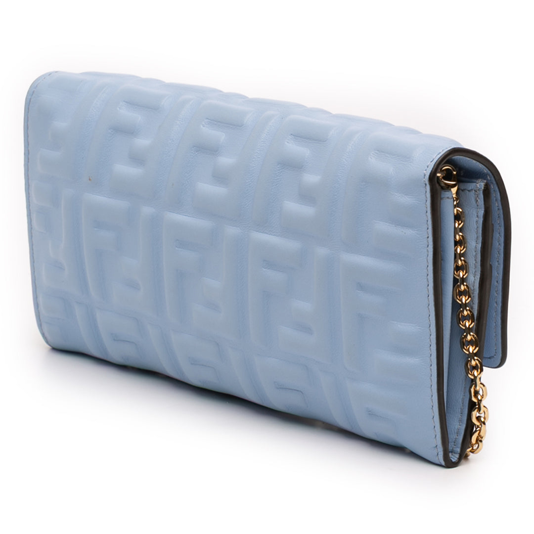Fendi Zucca embossé Cuir Wallet on Chain – GABY PARIS Authentique