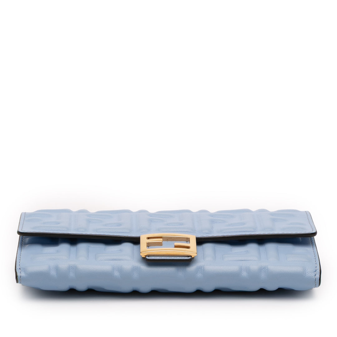Fendi Zucca embossé Cuir Wallet on Chain – GABY PARIS Authentique