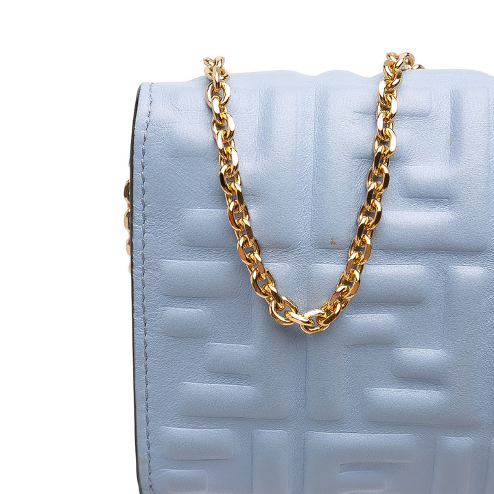 Fendi Zucca embossé Cuir Wallet on Chain – GABY PARIS Authentique