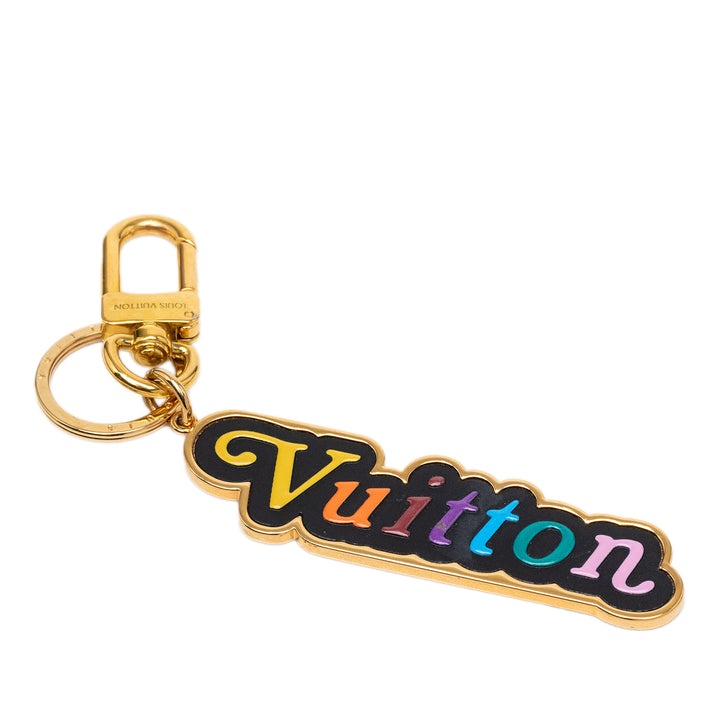 Louis Vuitton plaqué Émail Logo New Wave Bijou de sac et Key Holder