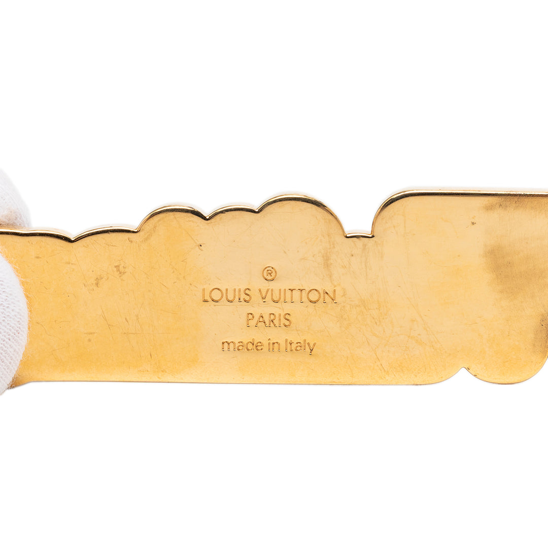 Louis Vuitton plaqué Émail Logo New Wave Bijou de sac et Key Holder