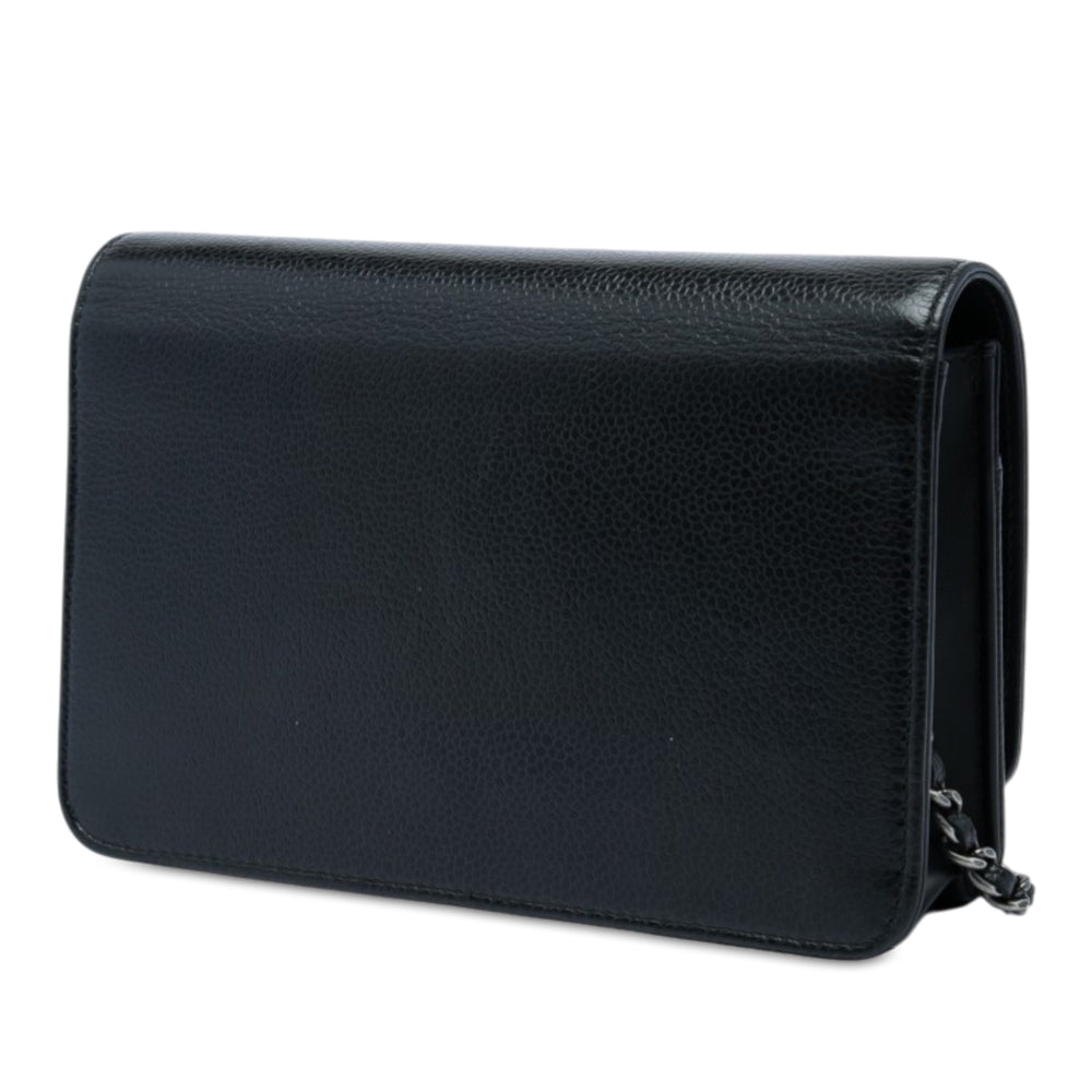 Chanel CC Timeless Wallet on Chain Cuir caviar Noir – vue 2 – GABY PARIS