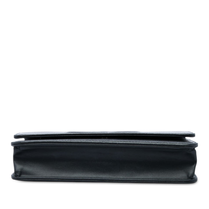 Chanel CC Timeless Wallet on Chain Cuir caviar Noir – vue 3 – GABY PARIS