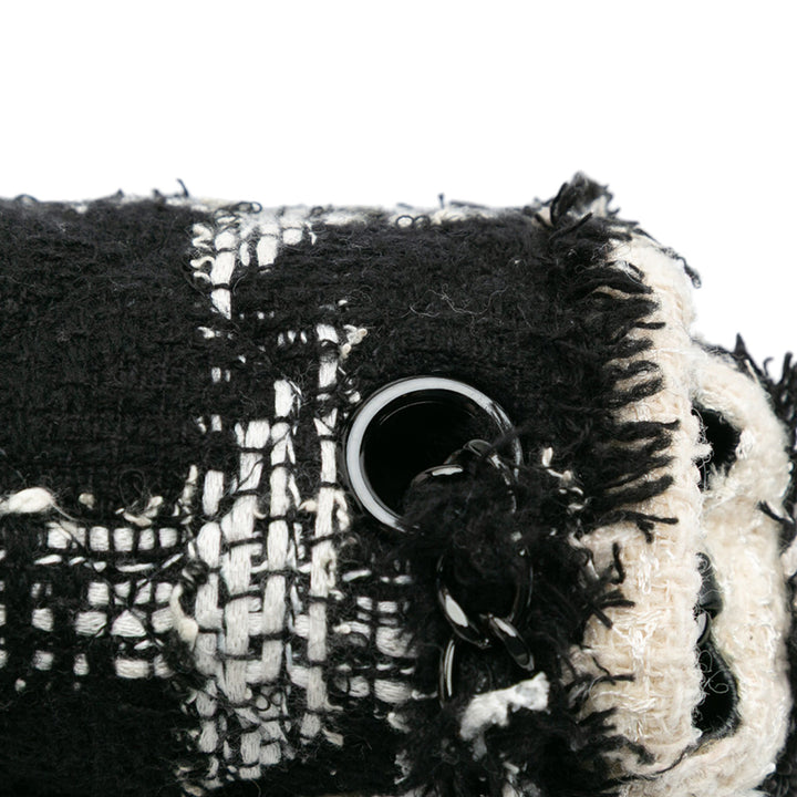 Chanel Mini Rectangular Classic Tweed Tartan Simple rabat Noir – GABY PARIS Authentique