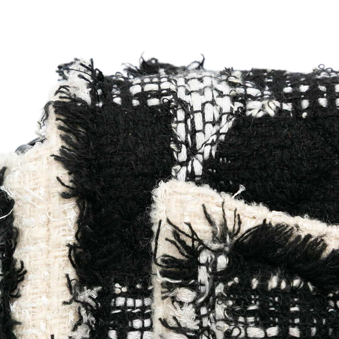 Chanel Mini Rectangular Classic Tweed Tartan Simple rabat Noir – GABY PARIS Authentique