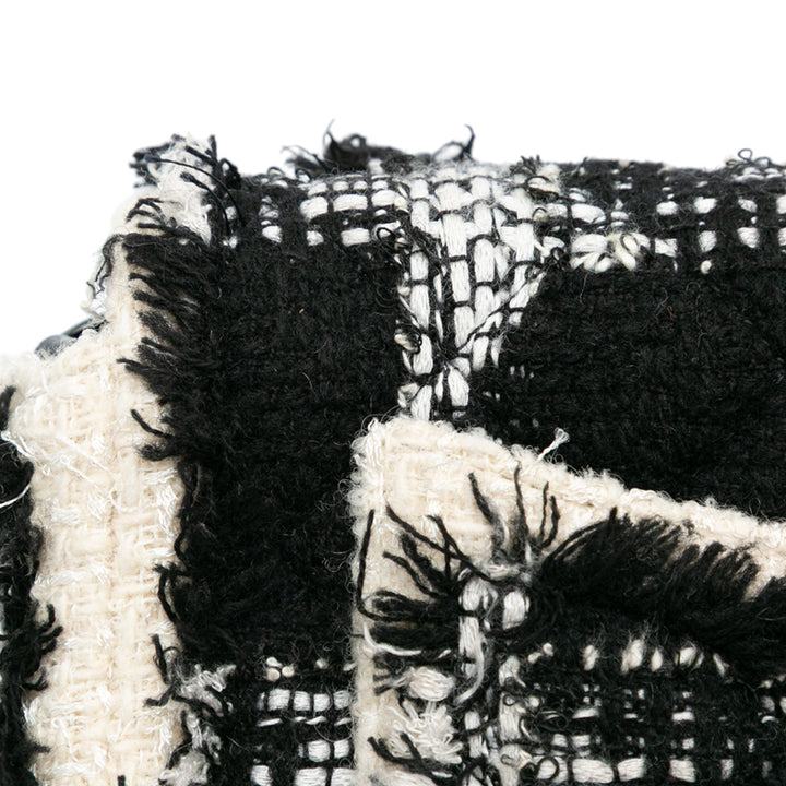Chanel Mini Rectangular Classic Tweed Tartan Simple rabat Noir – GABY PARIS Authentique