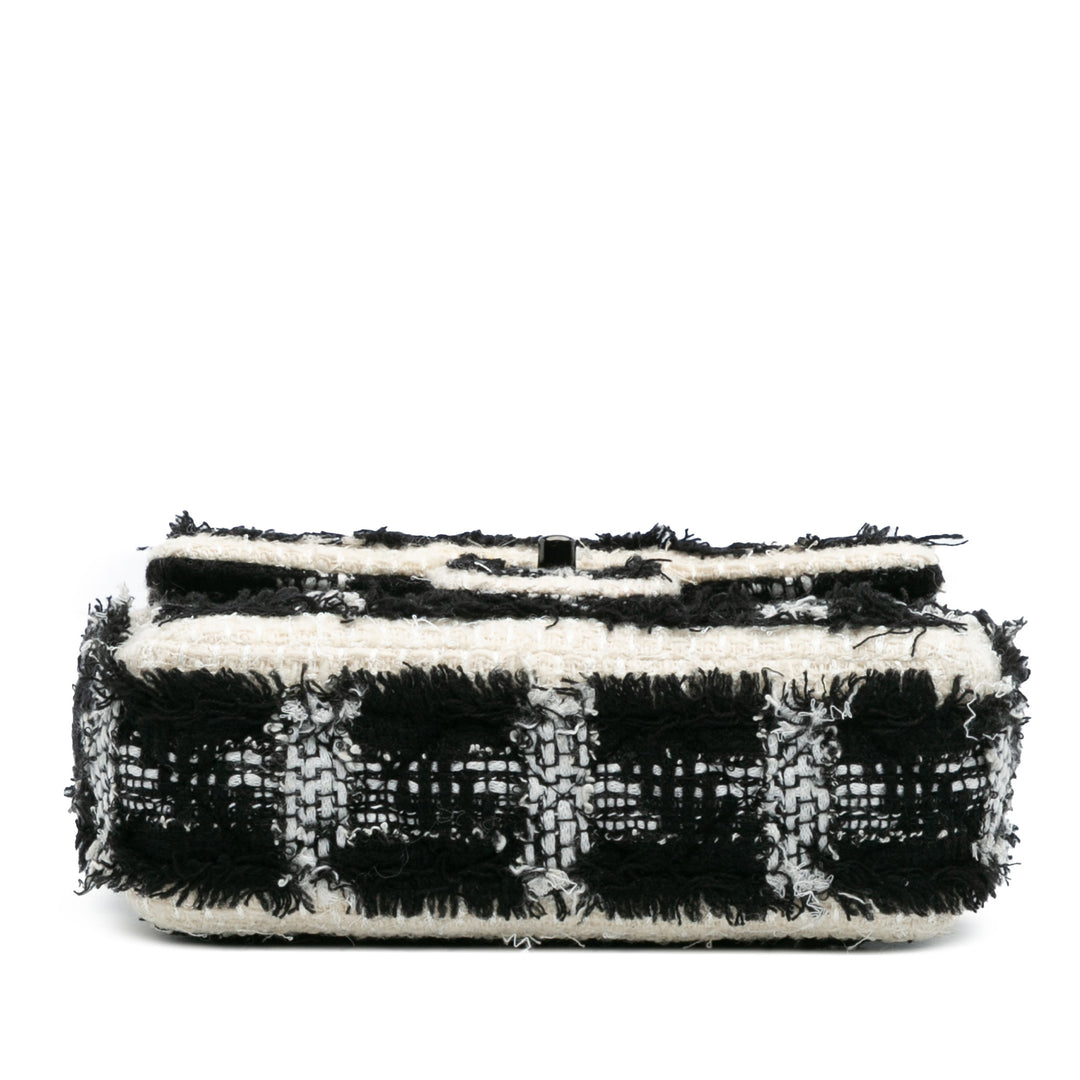 Chanel Mini Rectangular Classic Tweed Tartan Simple rabat Noir – GABY PARIS Authentique