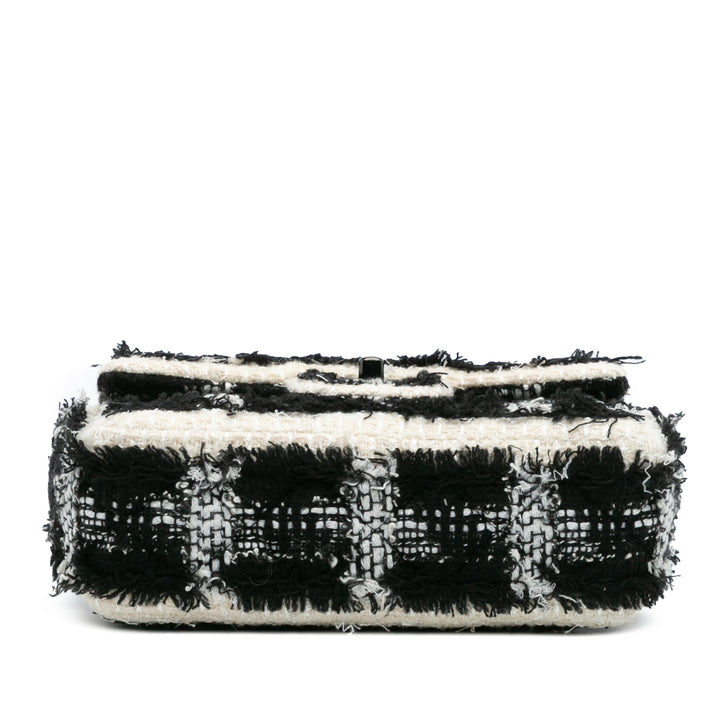 Chanel Mini Rectangular Classic Tweed Tartan Simple rabat Noir – GABY PARIS Authentique