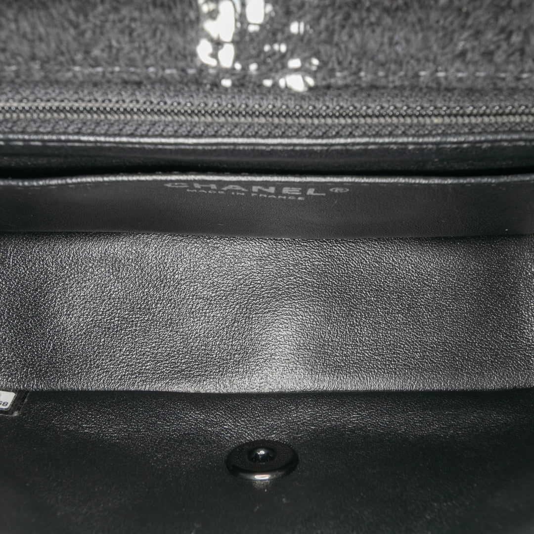 Chanel Mini Rectangular Classic Tweed Tartan Simple rabat Noir – GABY PARIS Authentique