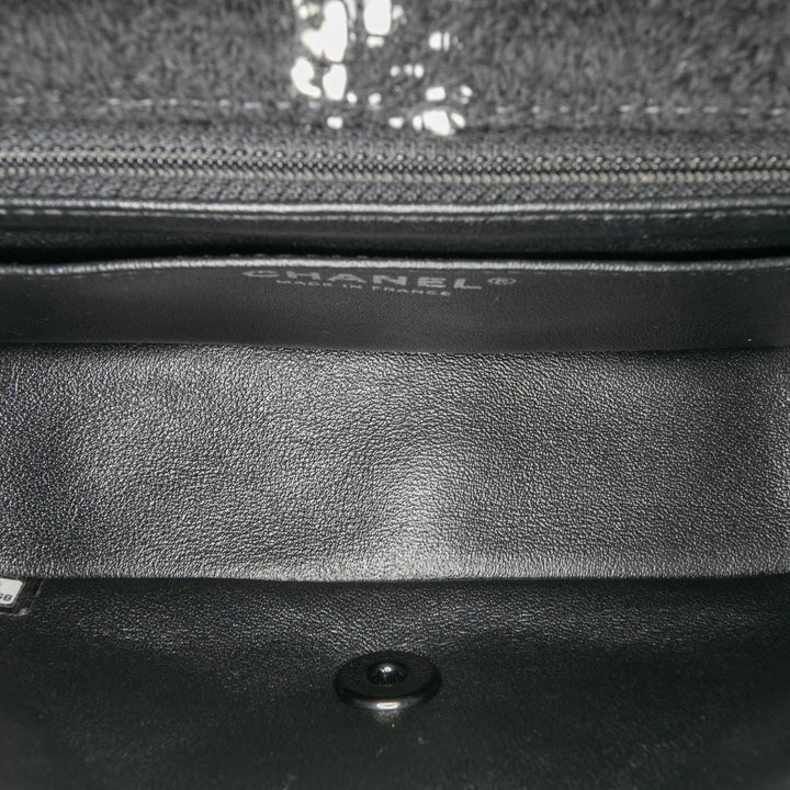 Chanel Mini Rectangular Classic Tweed Tartan Simple rabat Noir – GABY PARIS Authentique