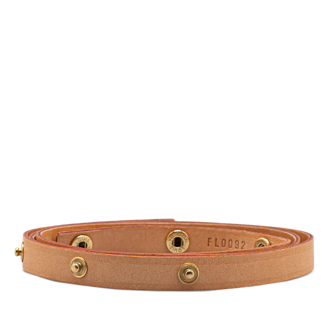 Florentine Vachetta Leather Strap Brown - Gaby Paris