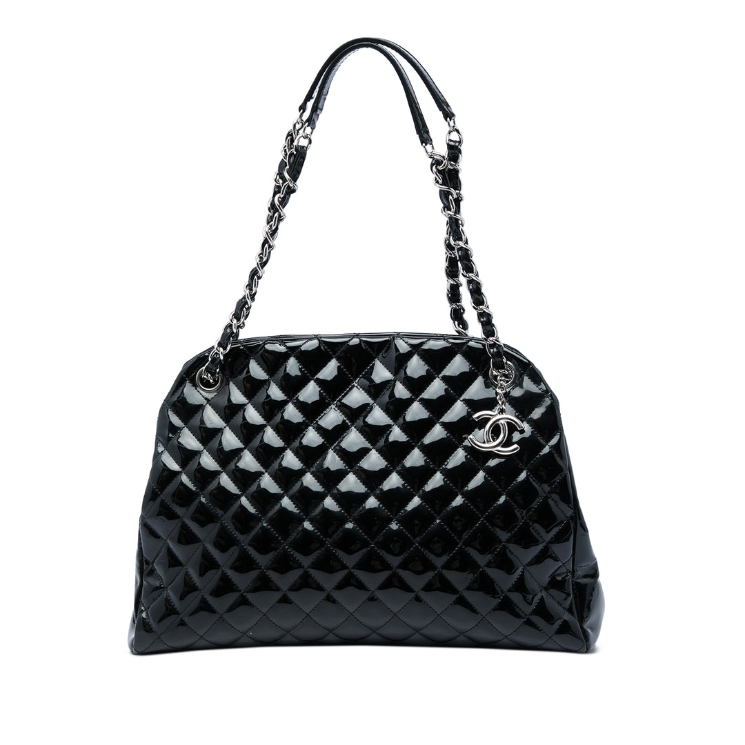 Chanel Sac porté épaule Matelassé Just Mademoiselle bowling Grand Noir – vue principale – GABY PARIS