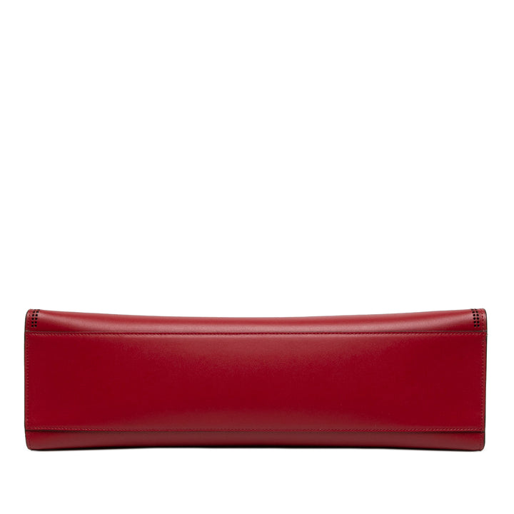 Fendi perforé Runaway Cabas Moyen Rouge – vue 3 – GABY PARIS