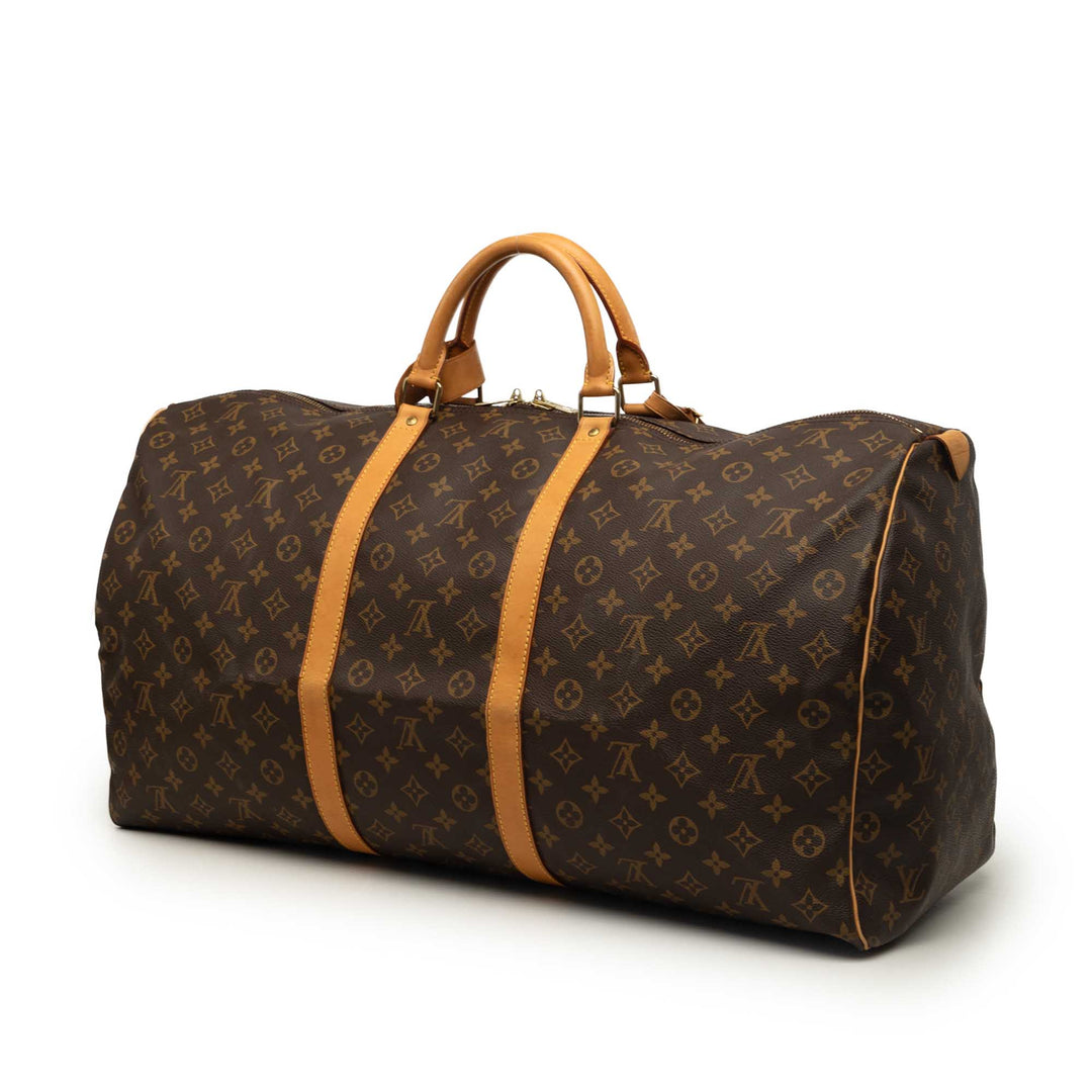 Louis Vuitton Keepall 60 Monogram Marron – vue 2 – GABY PARIS