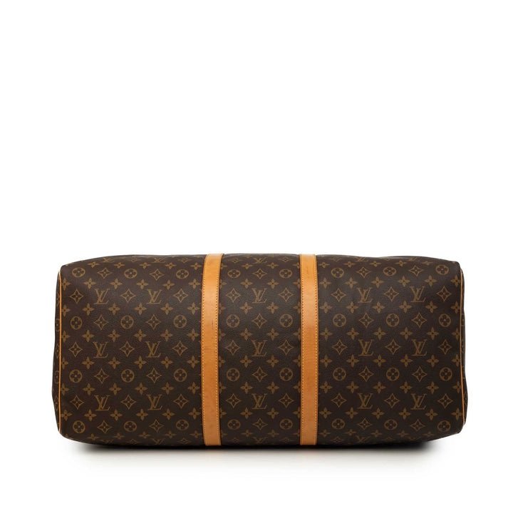 Louis Vuitton Keepall 60 Monogram Marron – vue 3 – GABY PARIS