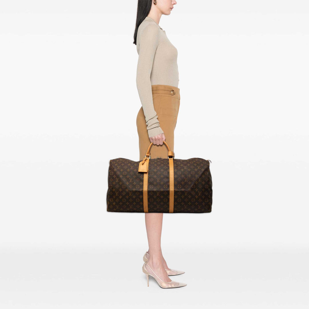 Louis Vuitton Keepall 60 Monogram Marron – vue 7 – GABY PARIS