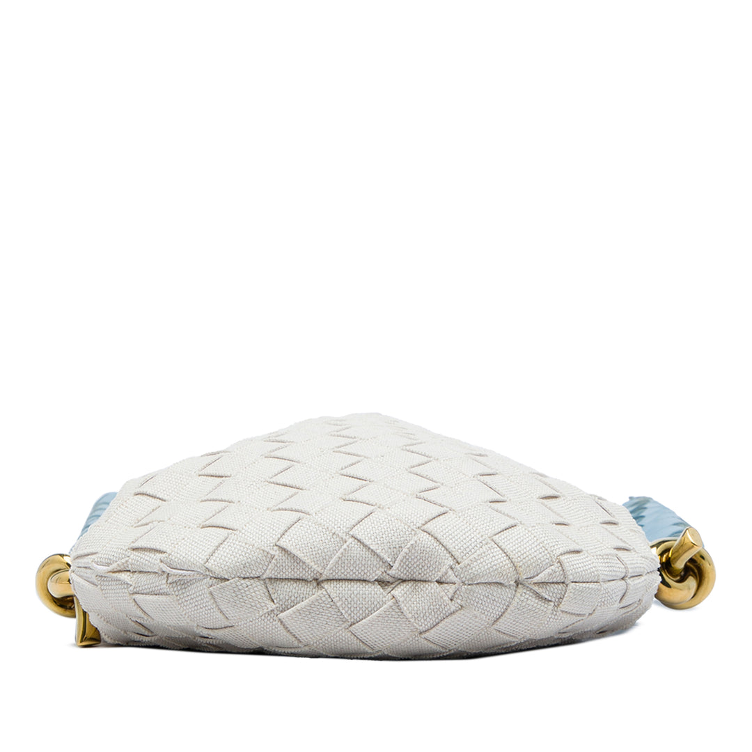Bottega Veneta Intrecciato Solstice Sac Petit nappa Bleu – vue 3 – GABY PARIS