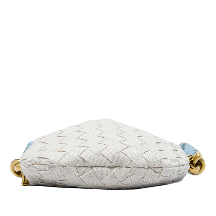 Bottega Veneta Intrecciato Solstice Sac Petit nappa Bleu – vue 3 – GABY PARIS