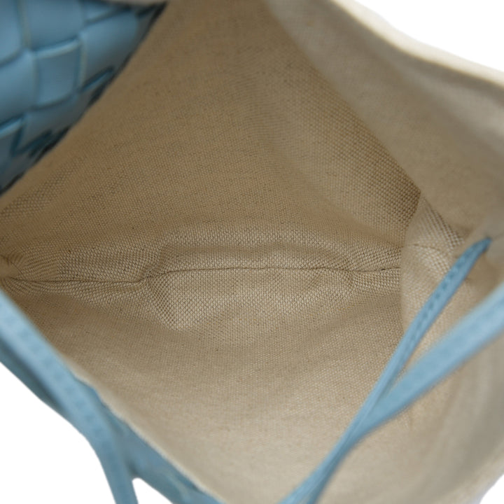 Bottega Veneta Intrecciato Solstice Sac Petit nappa Bleu – vue 4 – GABY PARIS