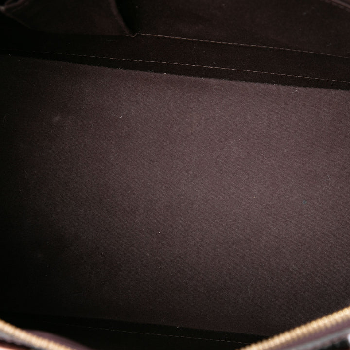 Louis Vuitton Sac à main Alma Monogram GM Cuir verni Violet – vue 4 – GABY PARIS