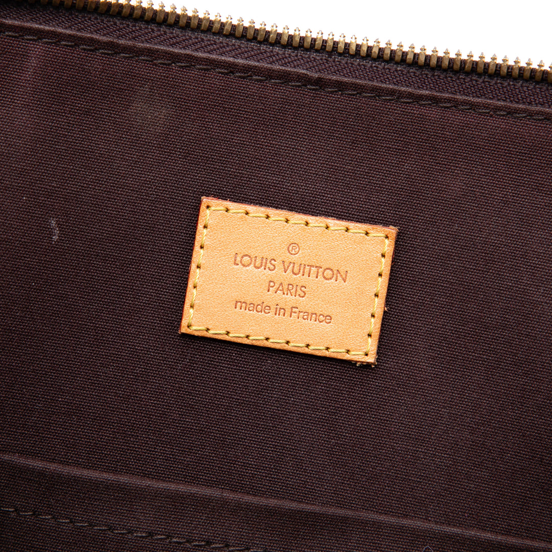 Louis Vuitton Sac à main Alma Monogram GM Cuir verni Violet – vue 5 – GABY PARIS