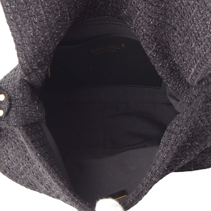 CC Matelassé Rabat simple Tweed Noir