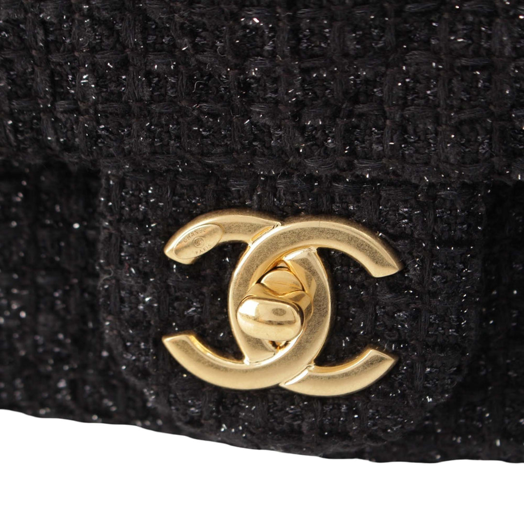 CC Matelassé Rabat simple Tweed Noir