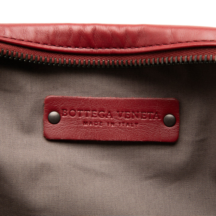 Intrecciato Sac ceinture nappa Rouge