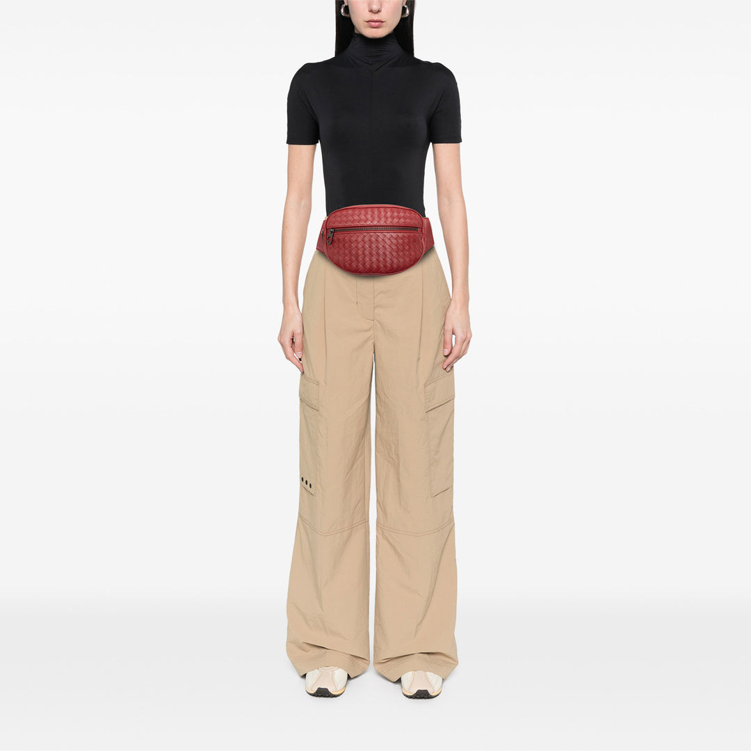 Intrecciato Sac ceinture nappa Rouge