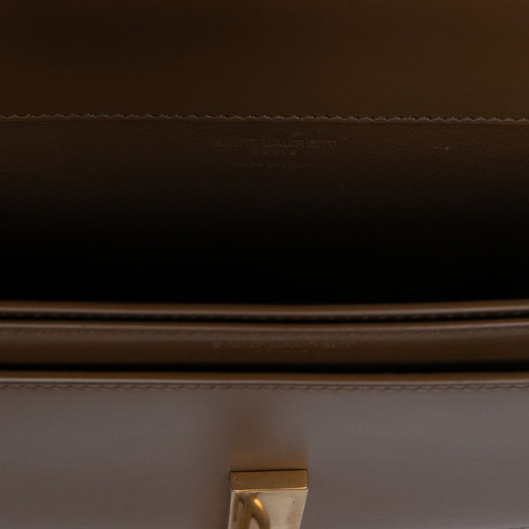 Saint Laurent Voltaire sac à Cuir de veau Marron – vue 4 – GABY PARIS
