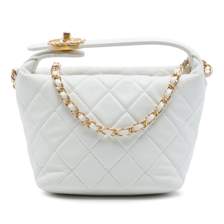 Chanel Small Matelassé Cuir d'agneau Perfect Meeting Hobo
