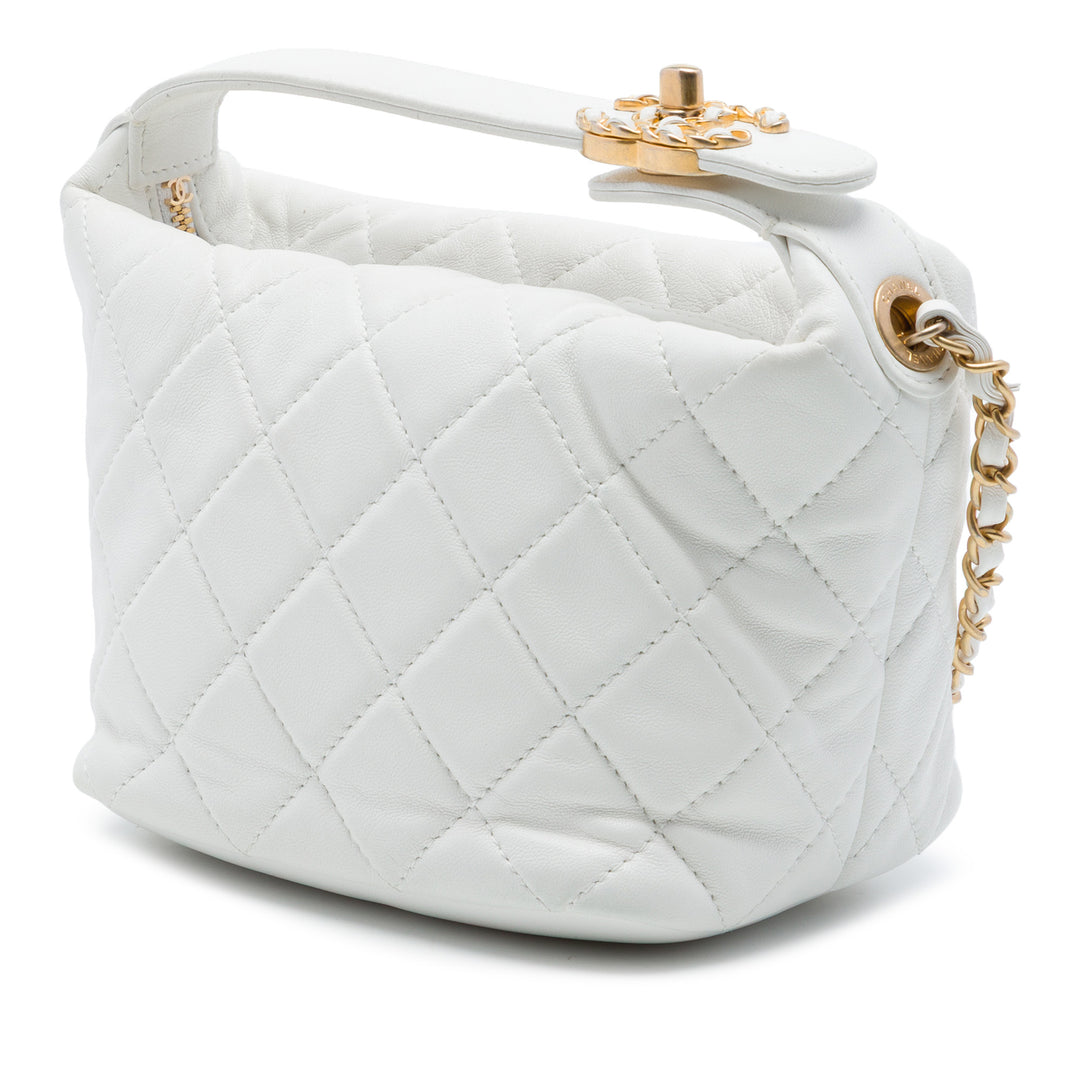 Chanel Small Matelassé Cuir d'agneau Perfect Meeting Hobo