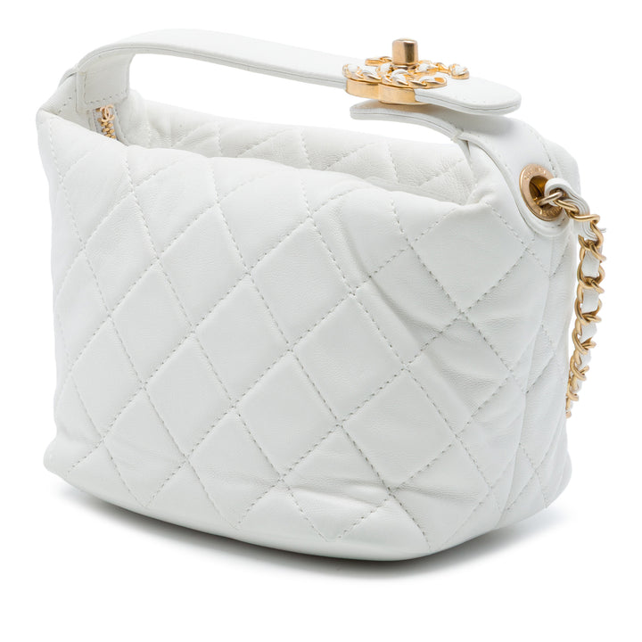 Chanel Small Matelassé Cuir d'agneau Perfect Meeting Hobo