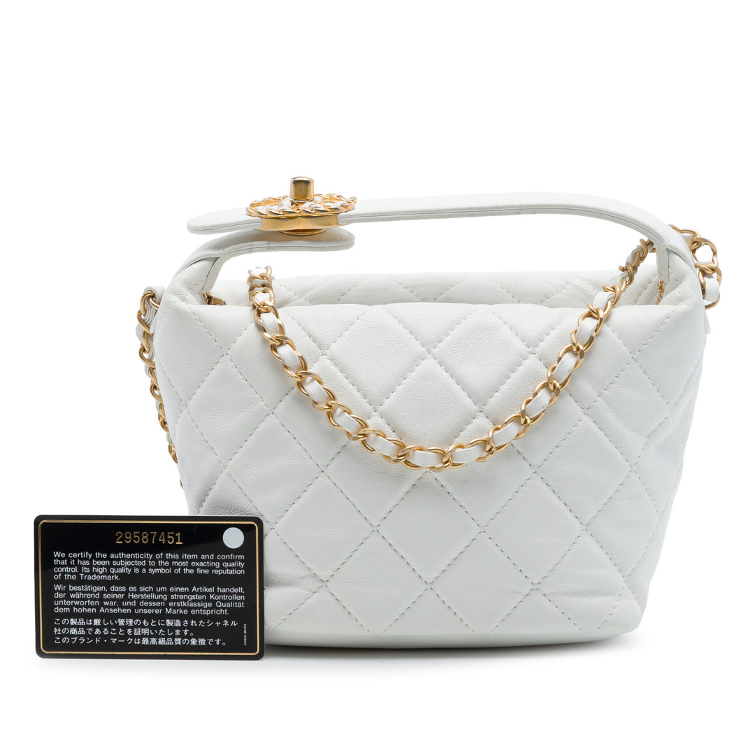 Chanel Small Matelassé Cuir d'agneau Perfect Meeting Hobo