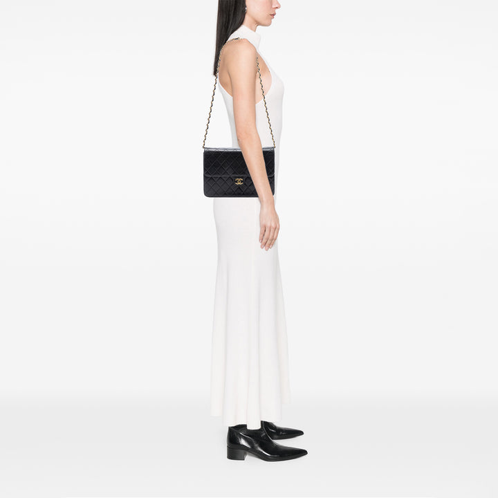 Chanel CC Matelassé Cuir d’agneau Simple rabat – GABY PARIS Authentique