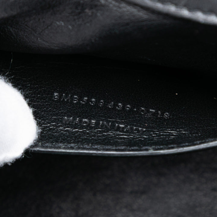 Saint Laurent Small Cuir verni Monogram Vicky Sac à chaîne