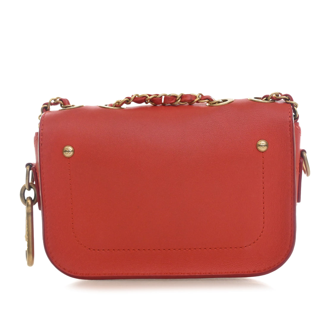 Chanel Matelassé Cuir de veau Multi Pochetteing à rabat et Coin Purse