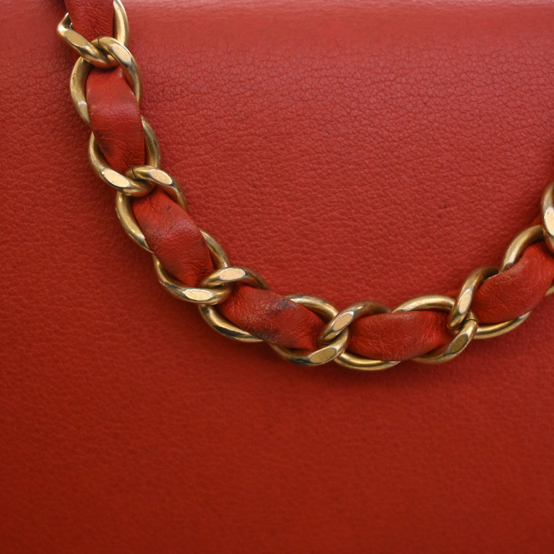 Chanel Matelassé Cuir de veau Multi Pochetteing à rabat et Coin Purse
