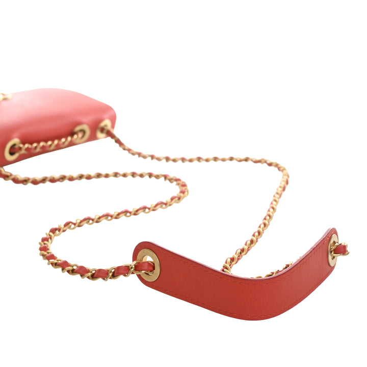 Chanel Matelassé Cuir de veau Multi Pochetteing à rabat et Coin Purse