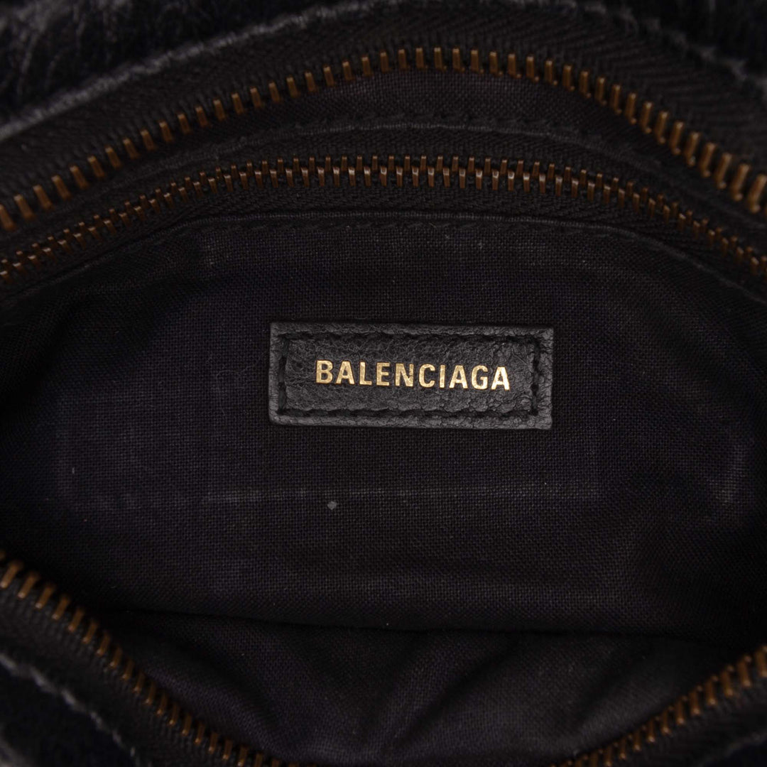 Balenciaga Mini Cuir d'agneau Motocross Graffiti All Over Classic City Sac